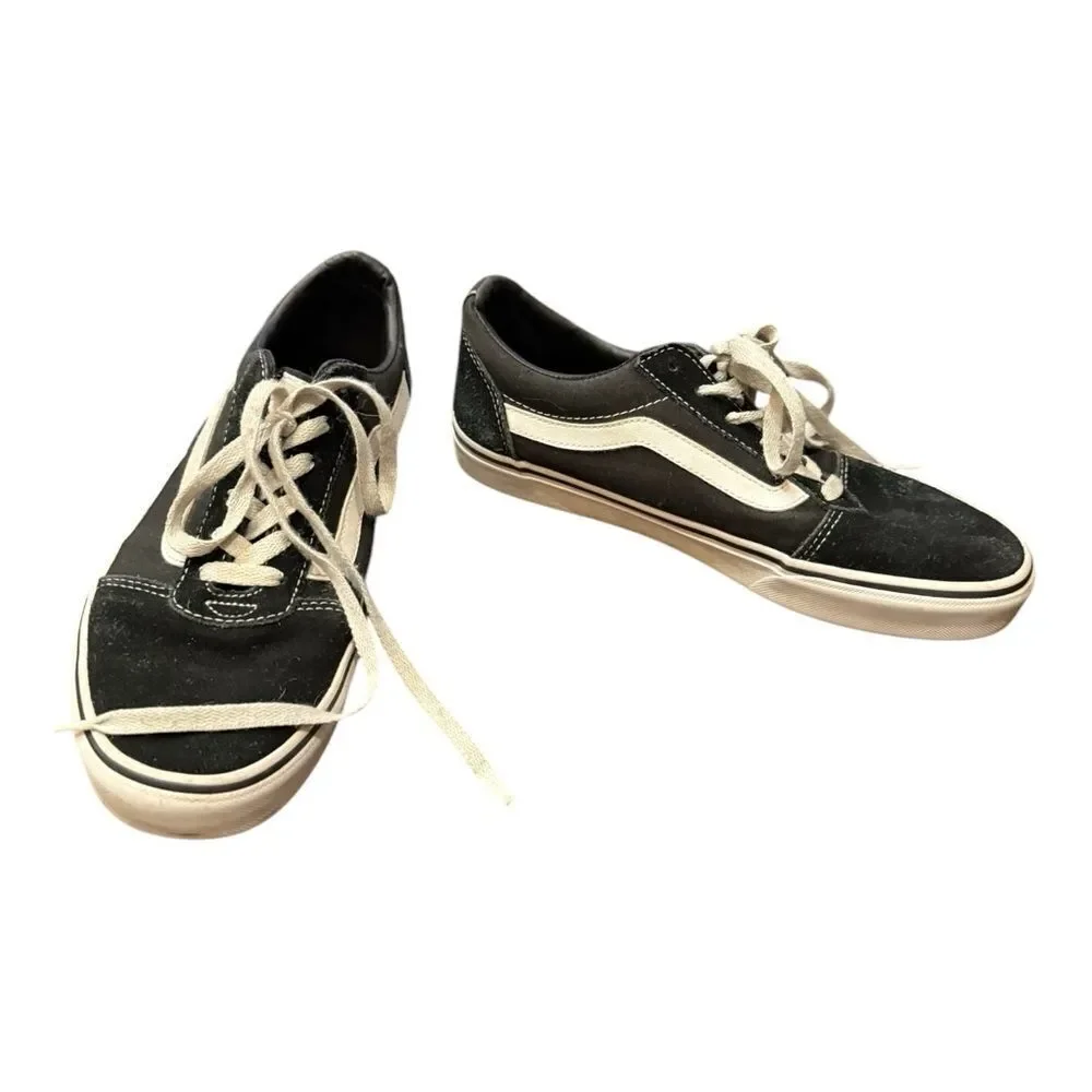 Vans Old Skool Black and White Low top sneakers size 8.5 womens